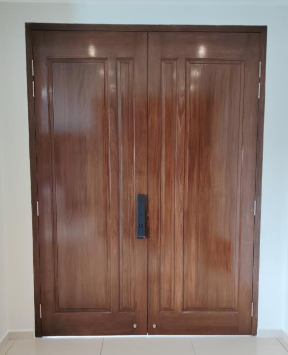 Timber double doors — NKH past project