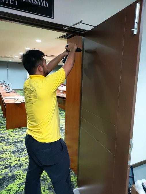 On-site fitting work — NKH past project